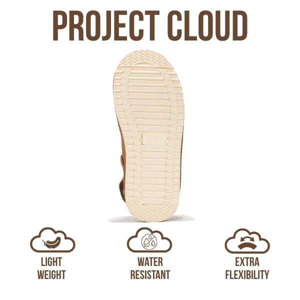 Project Cloud Kids | Genuine Suede Clogs with Back strap | Lightweight | Non-Slip - Little Goldstar