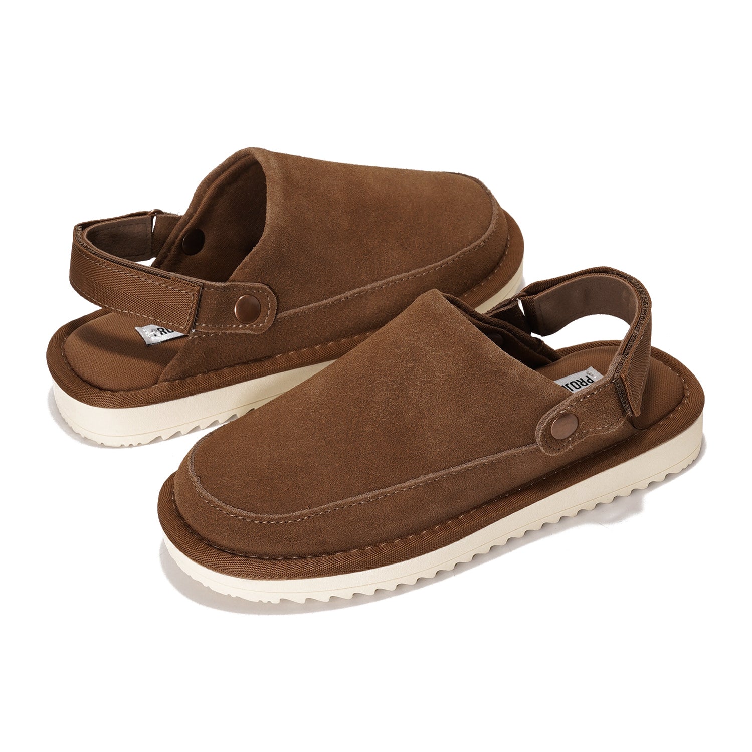 Project Cloud | "Little Goldstar" Kids Clogs with Back strap | Genuine Suede | Lightweight | Non-Slip