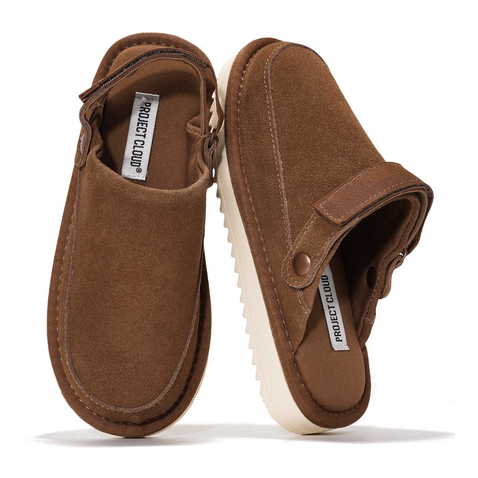 Project Cloud | "Little Goldstar" Kids Clogs with Back strap | Genuine Suede | Lightweight | Non-Slip