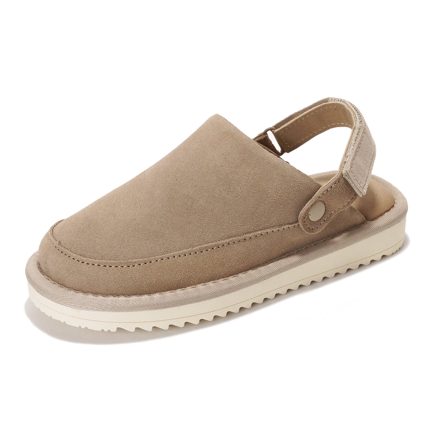 Project Cloud | "Little Goldstar" Kids Clogs with Back strap | Genuine Suede | Lightweight | Non-Slip