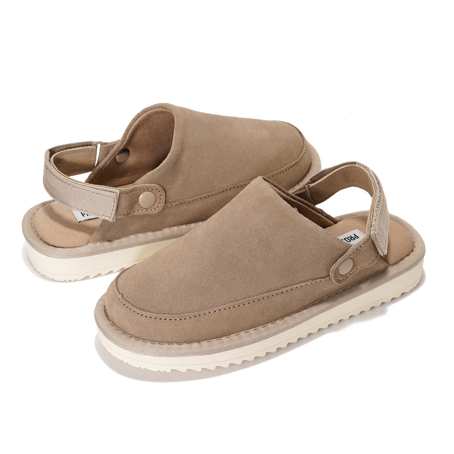 Project Cloud | "Little Goldstar" Kids Clogs with Back strap | Genuine Suede | Lightweight | Non-Slip