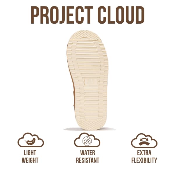 Project Cloud Kids | Genuine Suede Clogs with Back strap | Lightweight | Non-Slip - Little Goldstar