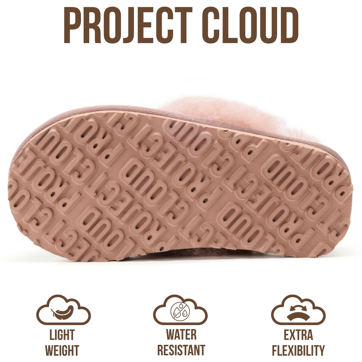 Project Cloud Kids | 100% Genuine Leather Fuzzy Slippers for Girls & Boys | Memory Foam Insole | Lightweight | Non-Slip - Little Henka