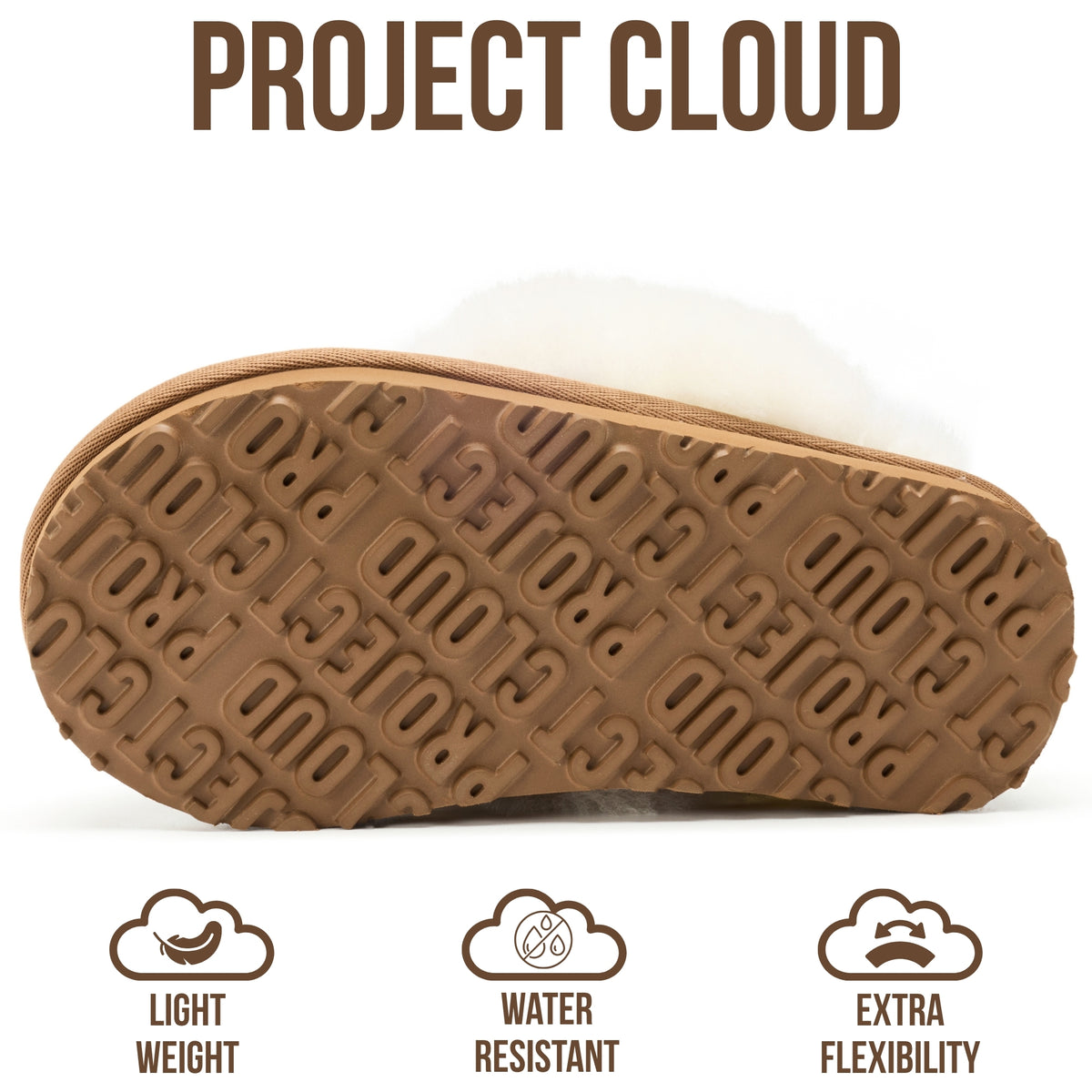 Project Cloud Kids | 100% Genuine Leather Fuzzy Slippers for Girls & Boys | Memory Foam Insole | Lightweight | Non-Slip - Little Henka