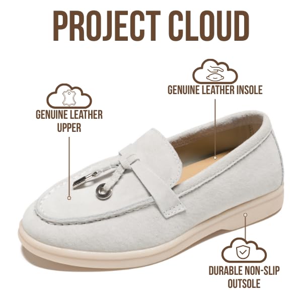 Project Cloud Kids Genuine Leather Girls Shoes Loafer | Memory Foam | Lightweight | Non-Slip - Little Iris - Project Cloud - Sandals -Shop Project Cloud premium footwear Now!
