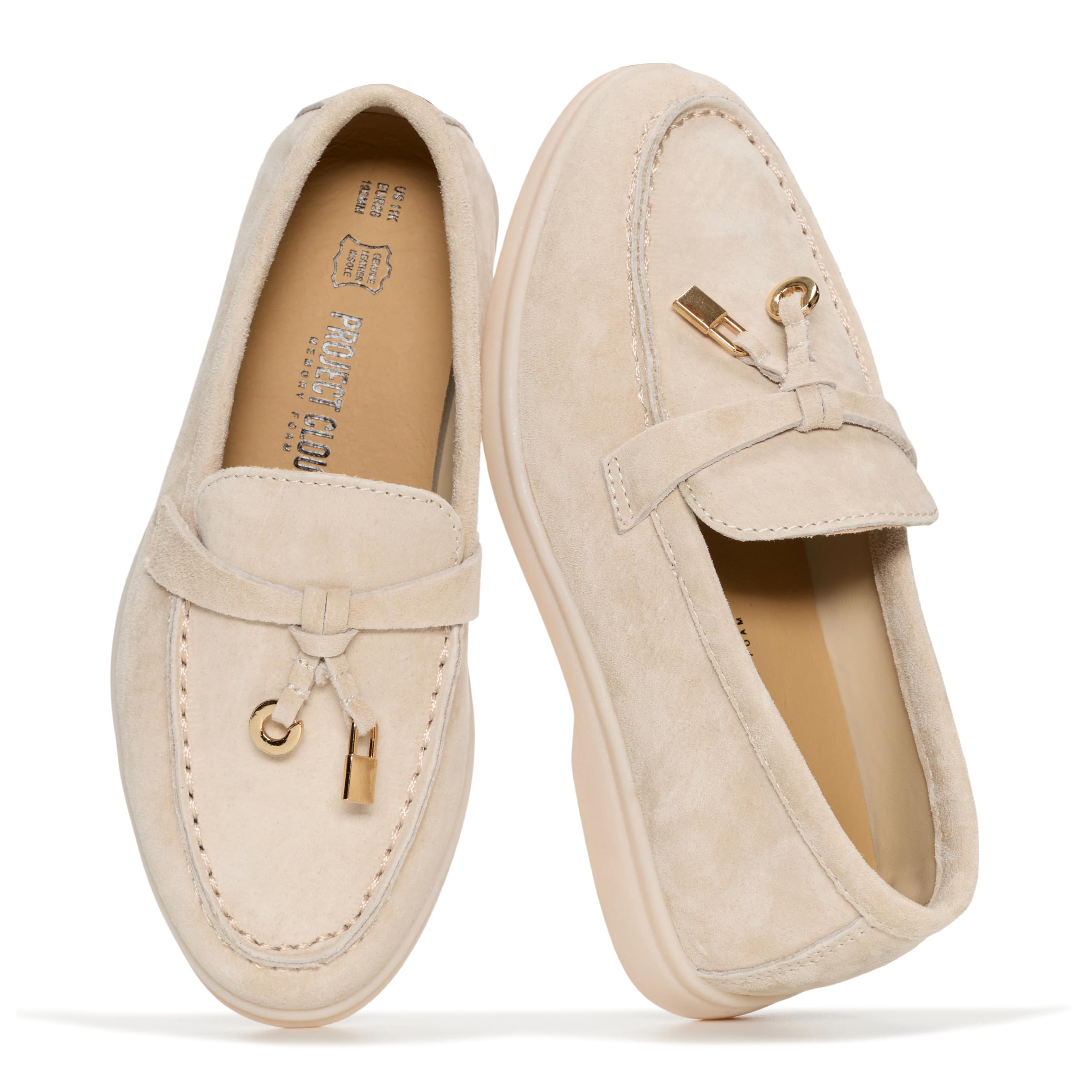 Project Cloud Kids Genuine Leather Girls Shoes Loafer | Memory Foam | Lightweight | Non-Slip - Little Iris - Project Cloud - Sandals -Shop Project Cloud premium footwear Now!