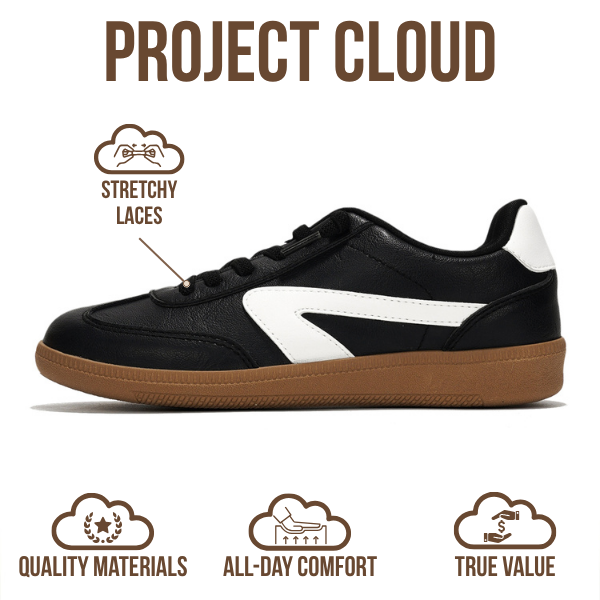 Project Cloud | "Little Irita" Kids Sneakers | Vegan Leather Upper | Memory Foam | Lightweight | Non-Slip