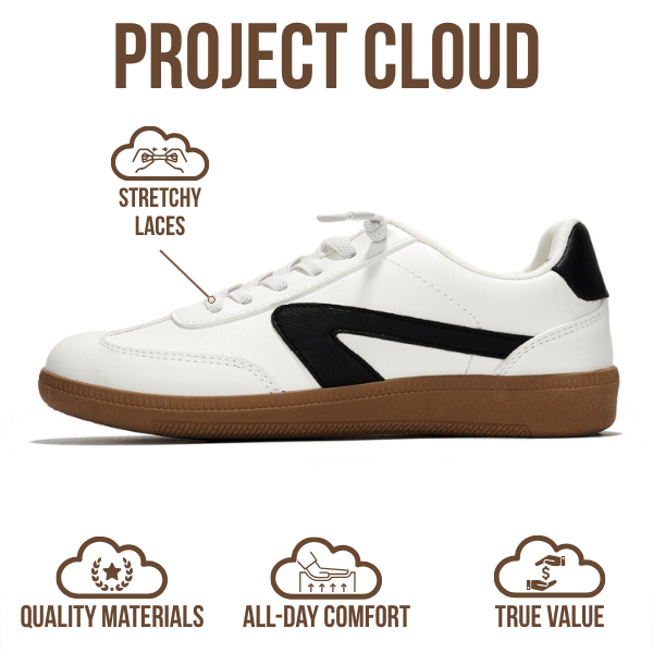 Project Cloud | "Little Irita" Kids Sneakers | Vegan Leather Upper | Memory Foam | Lightweight | Non-Slip
