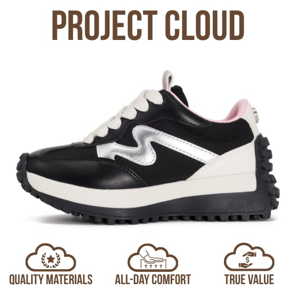 Project Cloud Shoes for Girls| Eco-Crafted Leather | Memory Foam | Lightweight Sneakers | Non-Slip - Little Lecco - Project Cloud - Sneakers -Shop Project Cloud premium footwear Now!