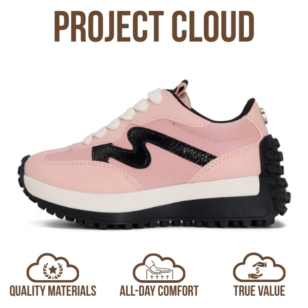 Project Cloud Shoes for Girls| Eco-Crafted Leather | Memory Foam | Lightweight Sneakers | Non-Slip - Little Lecco - Project Cloud - Sneakers -Shop Project Cloud premium footwear Now!