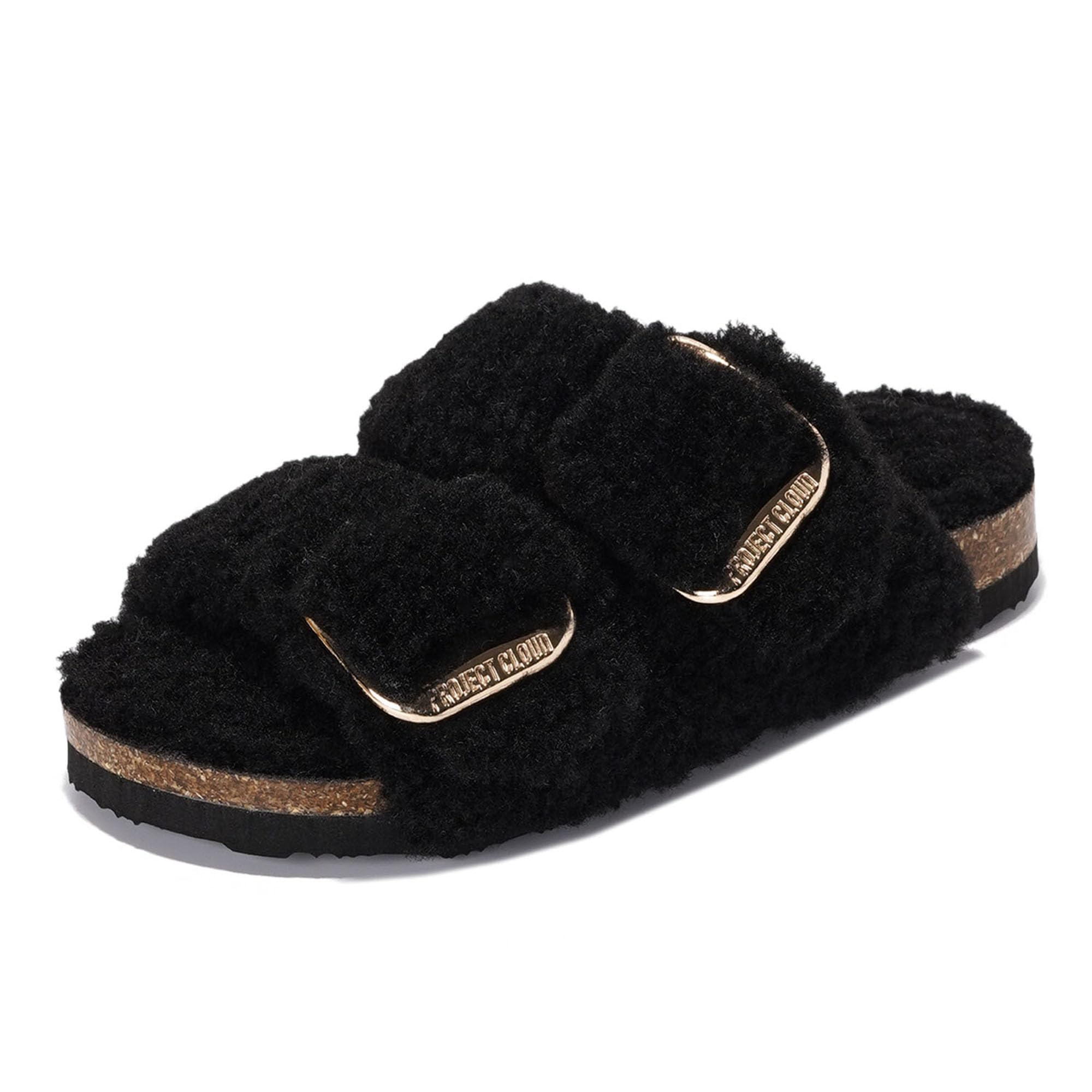 Project Cloud | "Little Santorini" Fur Kids Sandals with Adjustable Buckle | Water Resistant | ProjectPlush | Lightweight | Non-Slip