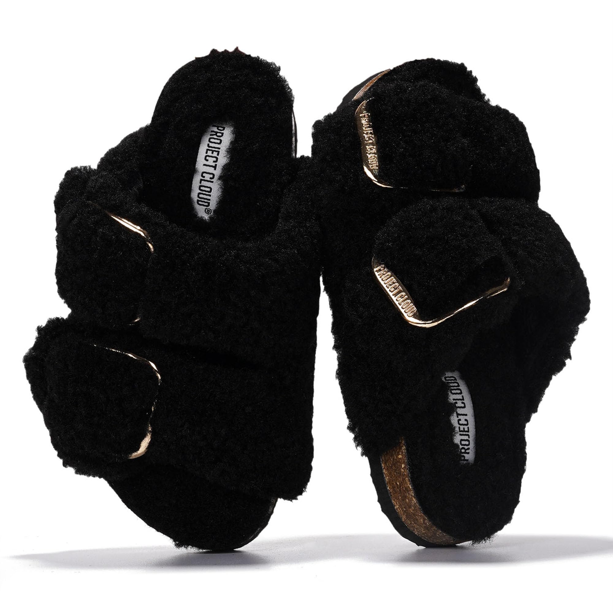 Project Cloud | "Little Santorini" Fur Kids Sandals with Adjustable Buckle | Water Resistant | ProjectPlush | Lightweight | Non-Slip