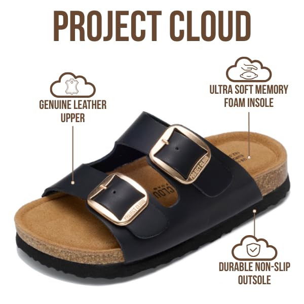 Project Cloud Kids Sandals with Adjustable Buckle | Memory Foam | Lightweight | Non-Slip - Little Santorini - Project Cloud - Sandals -Shop Project Cloud premium footwear Now!