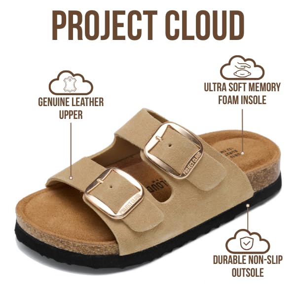 Project Cloud Kids Sandals with Adjustable Buckle | Memory Foam | Lightweight | Non-Slip - Little Santorini - Project Cloud - Sandals -Shop Project Cloud premium footwear Now!