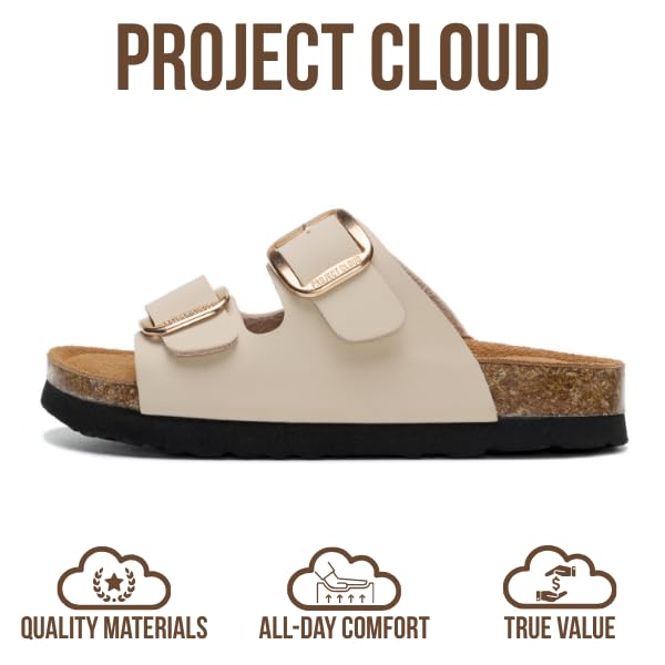 Project Cloud Kids Sandals with Adjustable Buckle | Memory Foam | Lightweight | Non-Slip - Little Santorini - Project Cloud - Sandals -Shop Project Cloud premium footwear Now!