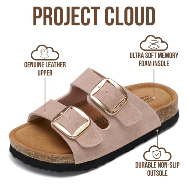 Project Cloud Kids Sandals with Adjustable Buckle | Memory Foam | Lightweight | Non-Slip - Little Santorini - Project Cloud - Sandals -Shop Project Cloud premium footwear Now!