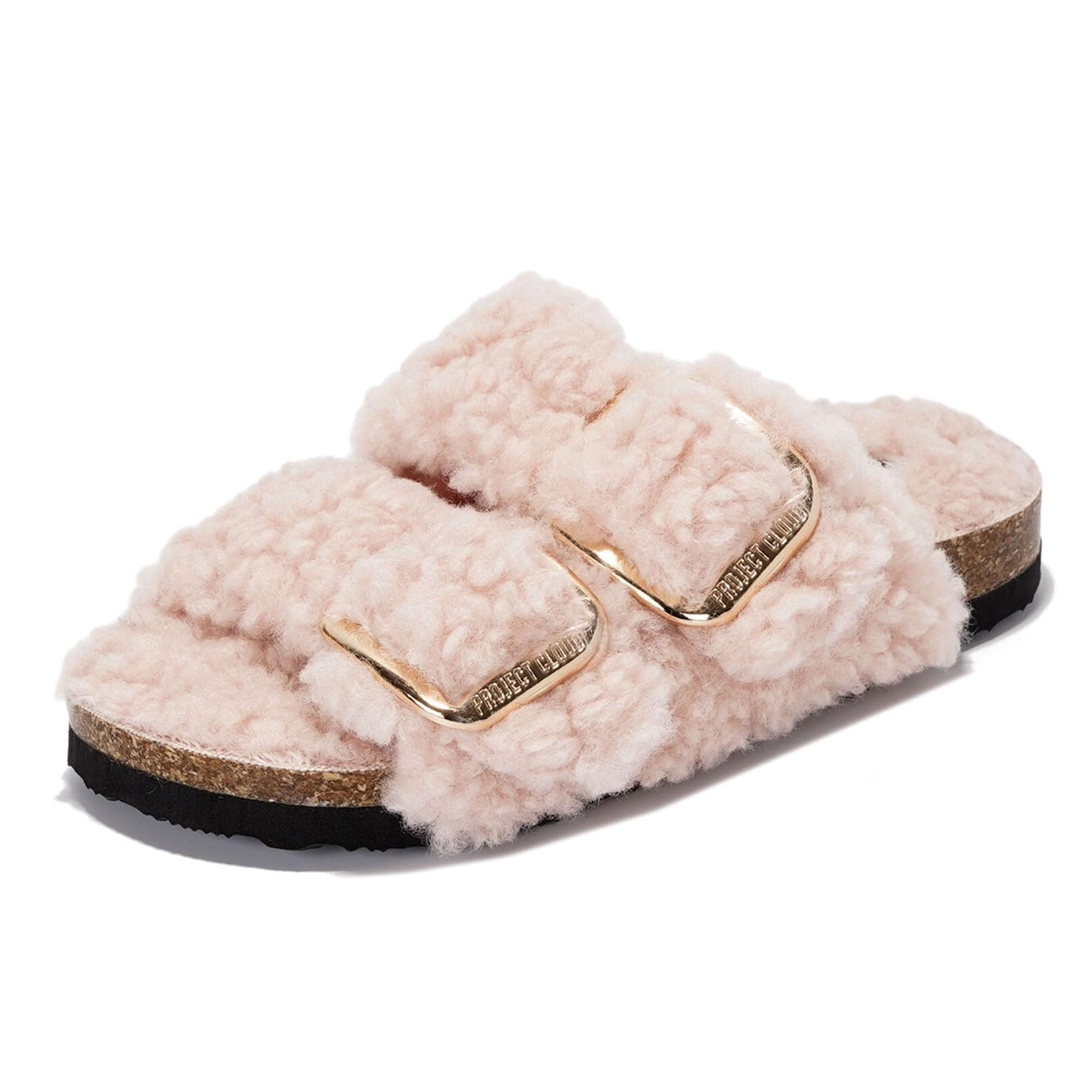Project Cloud | "Little Santorini" Fur Kids Sandals with Adjustable Buckle | Water Resistant | ProjectPlush | Lightweight | Non-Slip