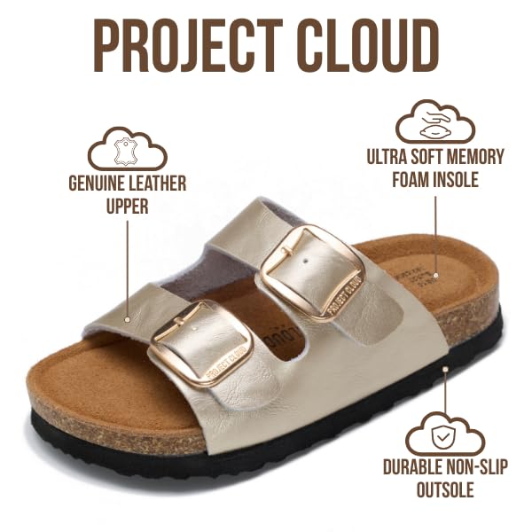 Project Cloud Kids Sandals with Adjustable Buckle | Memory Foam | Lightweight | Non-Slip - Little Santorini - Project Cloud - Sandals -Shop Project Cloud premium footwear Now!
