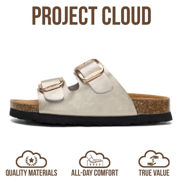 Project Cloud Kids Sandals with Adjustable Buckle | Memory Foam | Lightweight | Non-Slip - Little Santorini - Project Cloud - Sandals -Shop Project Cloud premium footwear Now!