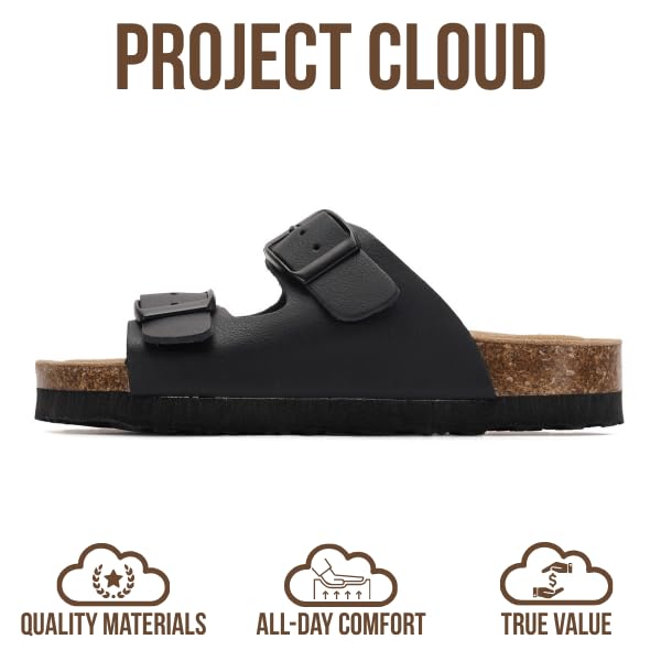 Project Cloud Kids | Genuine Leather Slides for Kids | Water Resistant | Lightweight | Non-Slip - Little Venita