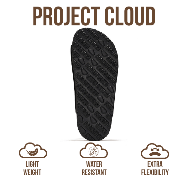 Project Cloud | "Little Venita" Slides for Kids| Genuine Leather | Water Resistant | ProjectPlush | Lightweight | Non-Slip