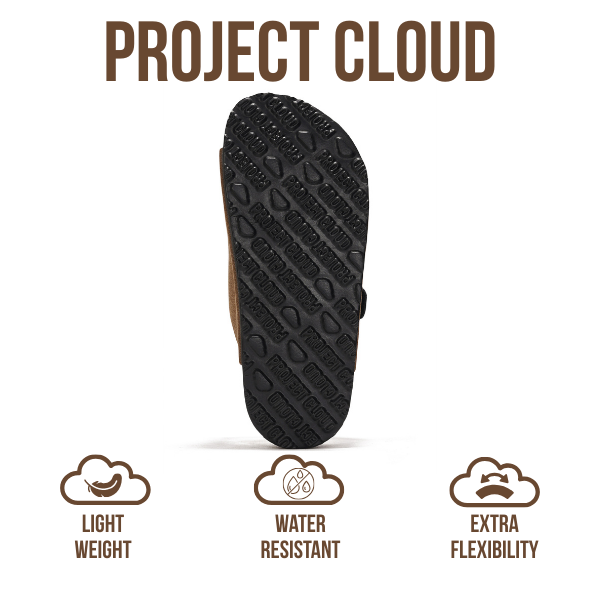 Project Cloud | "Little Venita" Slides for Kids| Genuine Leather | Water Resistant | ProjectPlush | Lightweight | Non-Slip