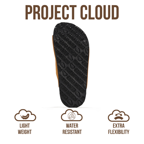 Project Cloud | "Little Venita" Slides for Kids| Genuine Leather | Water Resistant | ProjectPlush | Lightweight | Non-Slip