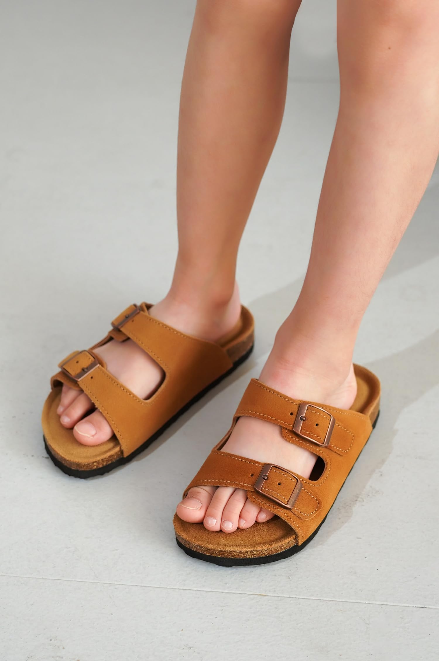 Project Cloud | "Little Venita" Slides for Kids| Genuine Leather | Water Resistant | ProjectPlush | Lightweight | Non-Slip