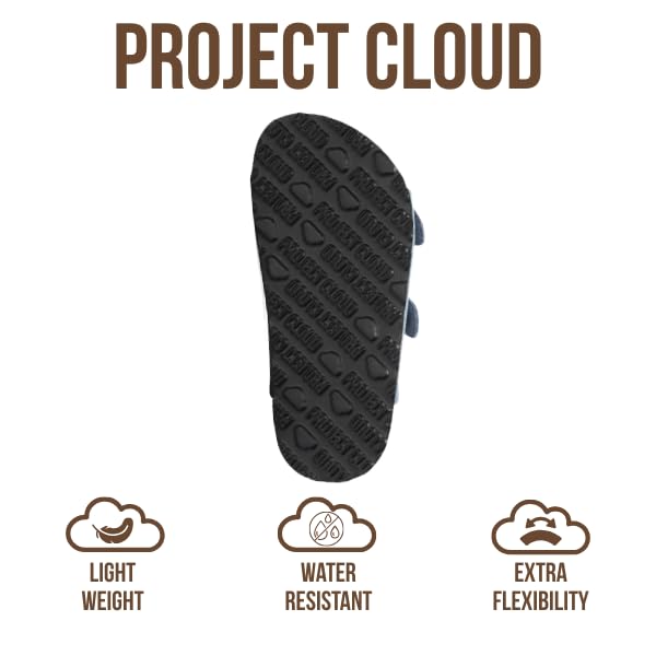 Project Cloud Kids | Genuine Leather Slides for Kids | Water Resistant | Lightweight | Non-Slip - Little Venita