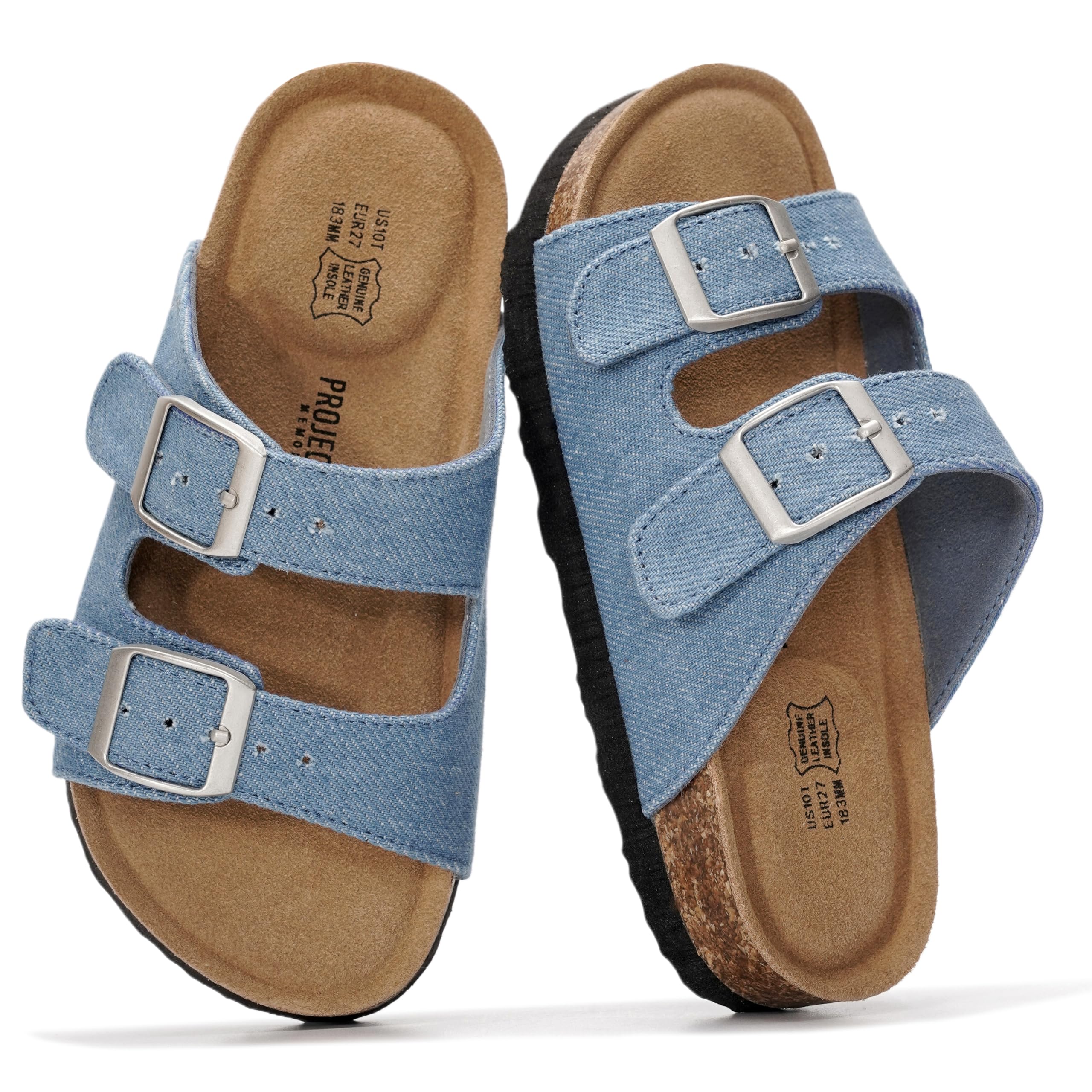 Project Cloud Kids | Genuine Leather Slides for Kids | Water Resistant | Lightweight | Non-Slip - Little Venita