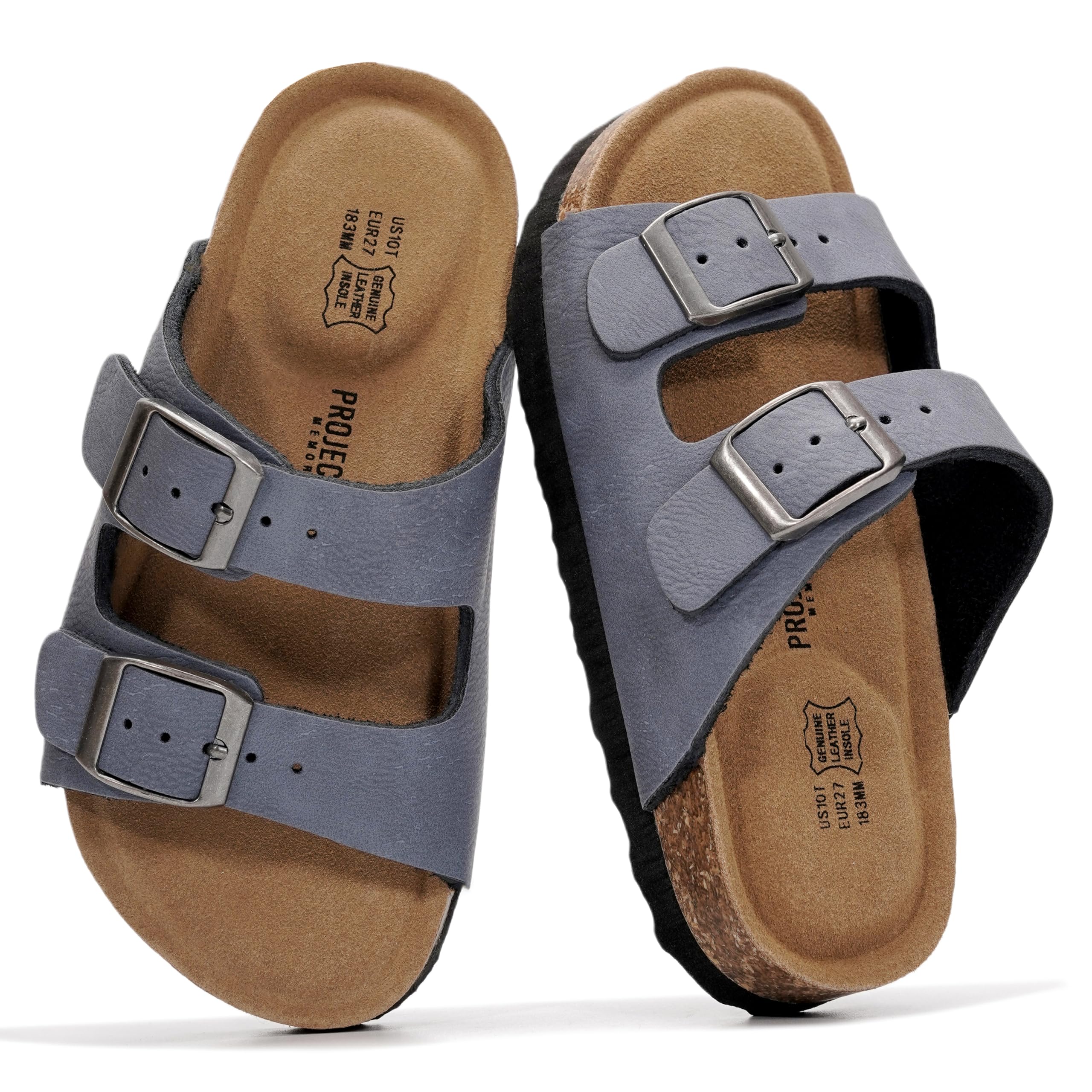 Project Cloud Kids | Genuine Leather Slides for Kids | Water Resistant | Lightweight | Non-Slip - Little Venita