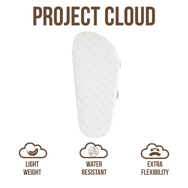 Project Cloud Kids | Genuine Leather Slides for Kids | Water Resistant | Lightweight | Non-Slip - Little Venita