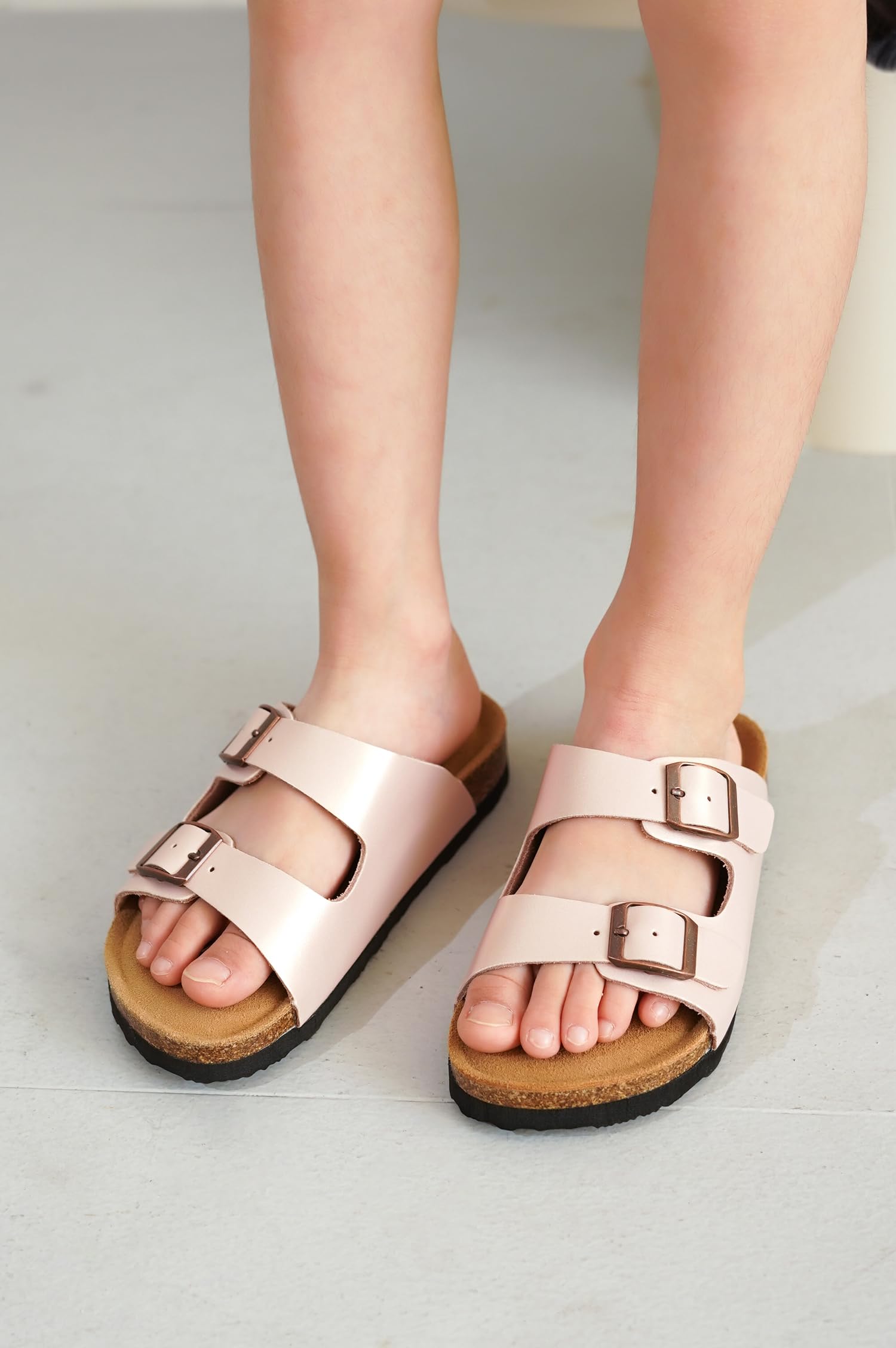 Project Cloud | "Little Venita" Slides for Kids| Genuine Leather | Water Resistant | ProjectPlush | Lightweight | Non-Slip