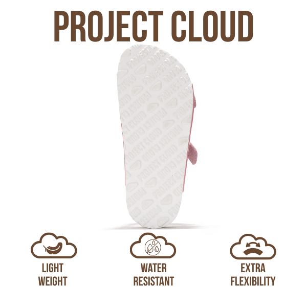Project Cloud | "Little Venita" Slides for Kids| Genuine Leather | Water Resistant | ProjectPlush | Lightweight | Non-Slip