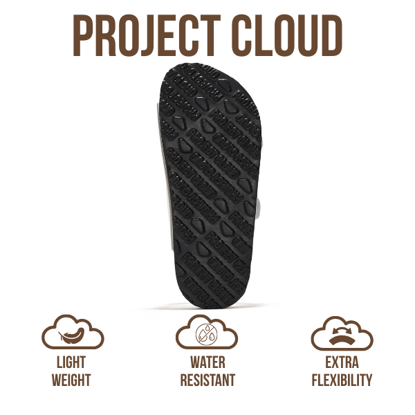 Project Cloud | "Little Venita" Slides for Kids| Genuine Leather | Water Resistant | ProjectPlush | Lightweight | Non-Slip