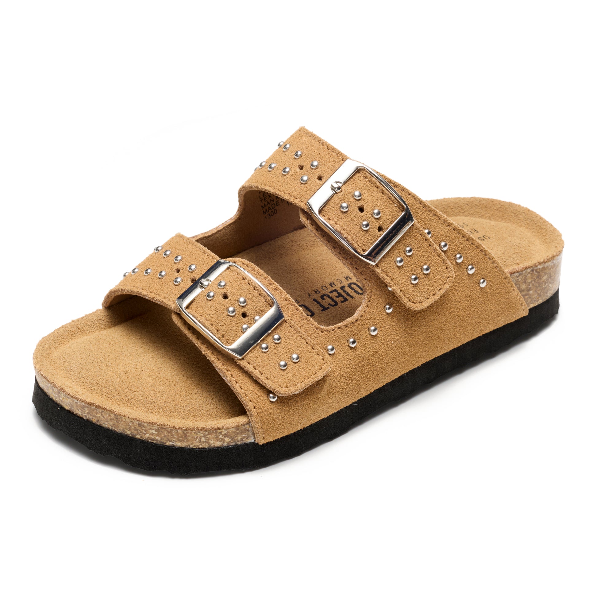 Project Cloud Kids | Genuine Leather Slides for Kids | Water Resistant | Lightweight | Non-Slip - Little Venita Studded - Project Cloud - Sandals -Shop Project Cloud premium footwear Now!