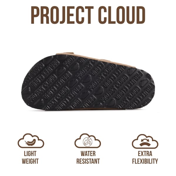 Project Cloud Kids | Genuine Leather Slides for Kids | Water Resistant | Lightweight | Non-Slip - Little Venita Studded - Project Cloud - Sandals -Shop Project Cloud premium footwear Now!