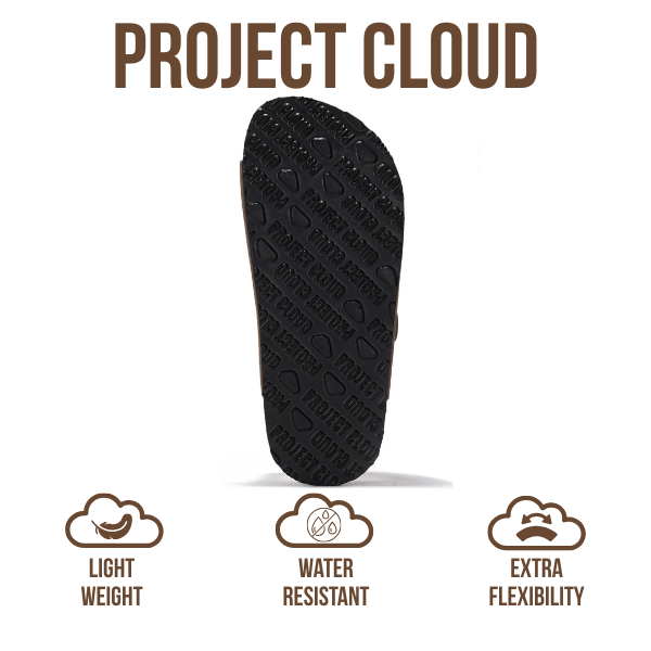 Project Cloud | "Little Venita" Slides for Kids| Genuine Leather | Water Resistant | ProjectPlush | Lightweight | Non-Slip