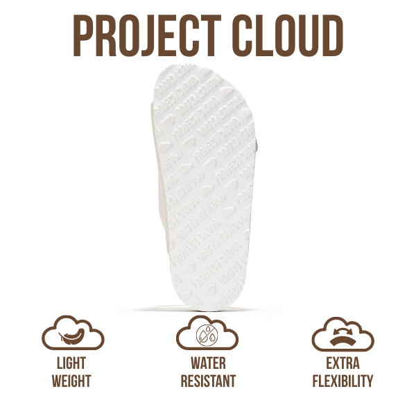 Project Cloud | "Little Venita" Slides for Kids| Genuine Leather | Water Resistant | ProjectPlush | Lightweight | Non-Slip