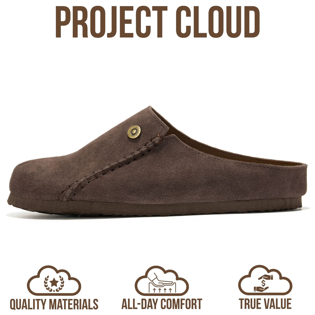 Project Cloud Women's | 100% Genuine Leather Clogs for Women | Memory Foam | Lightweight | Non-Slip - London