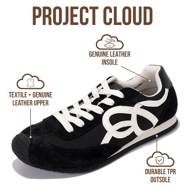 Project Cloud | "Lowy" Trendy Sneakers for Women | Memory Foam Insole | Lightweight | Non-Slip