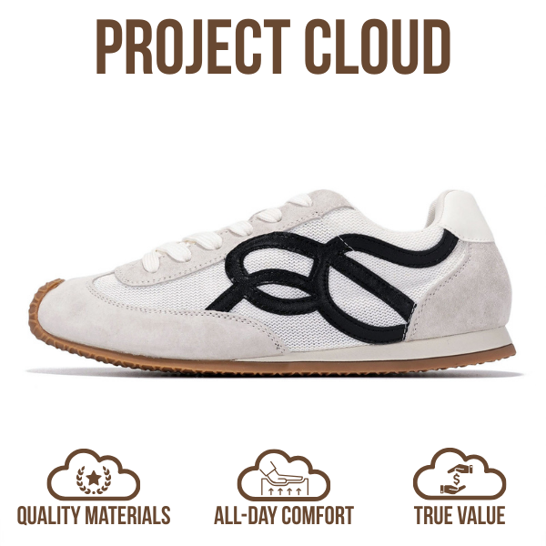 Project Cloud | "Lowy" Trendy Sneakers for Women | Memory Foam Insole | Lightweight | Non-Slip