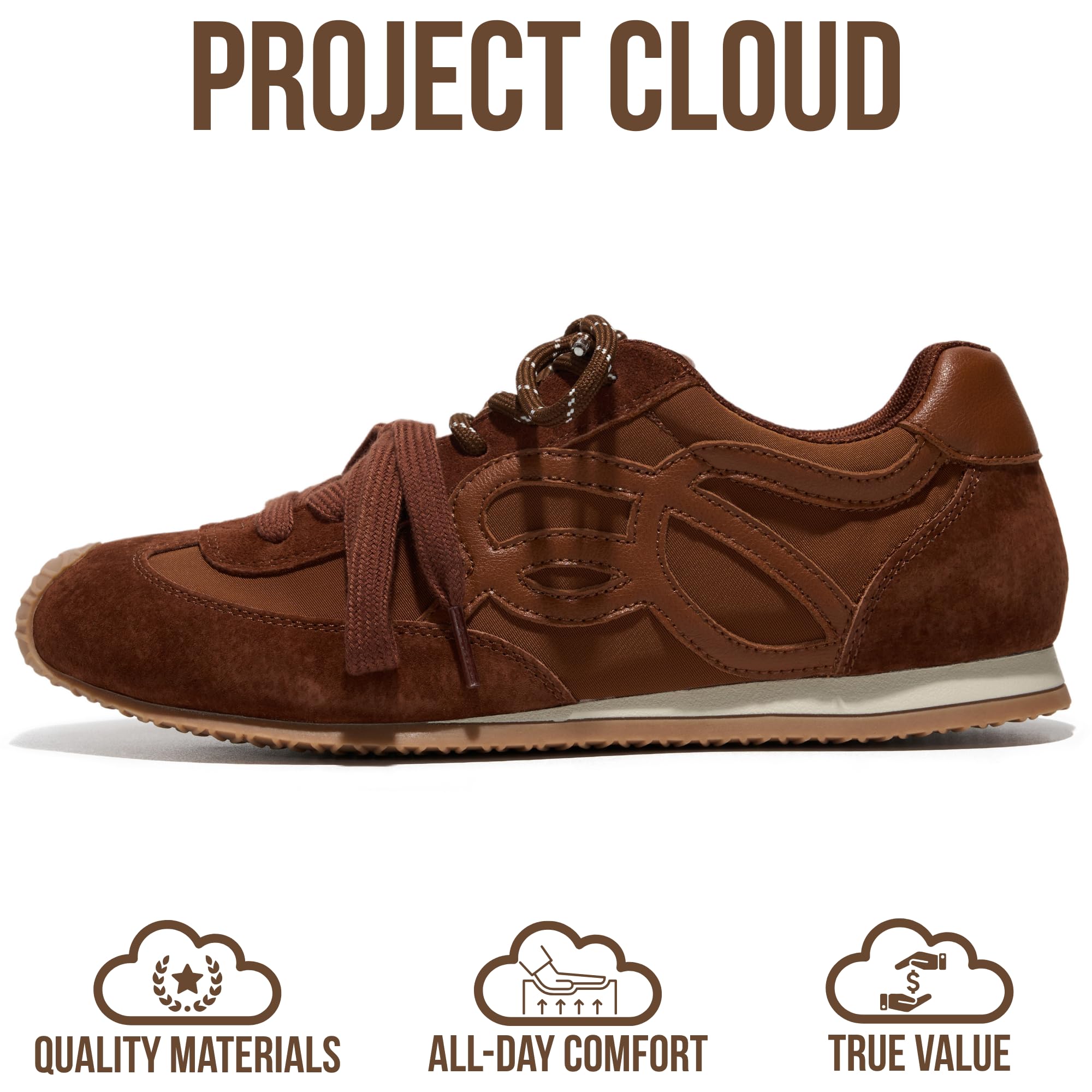 Project Cloud para mujer | Zapatillas de moda para mujer | Plantilla de espuma viscoelástica | Ligeras | Antideslizantes - Lowy