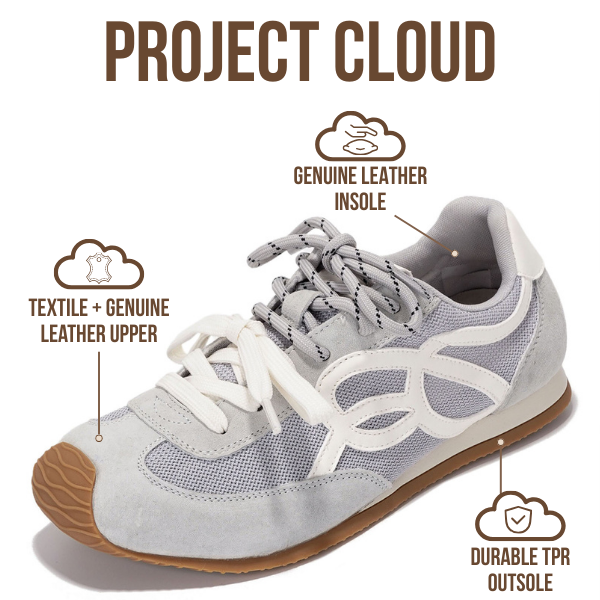 Project Cloud | "Lowy" Trendy Sneakers for Women | Memory Foam Insole | Lightweight | Non-Slip