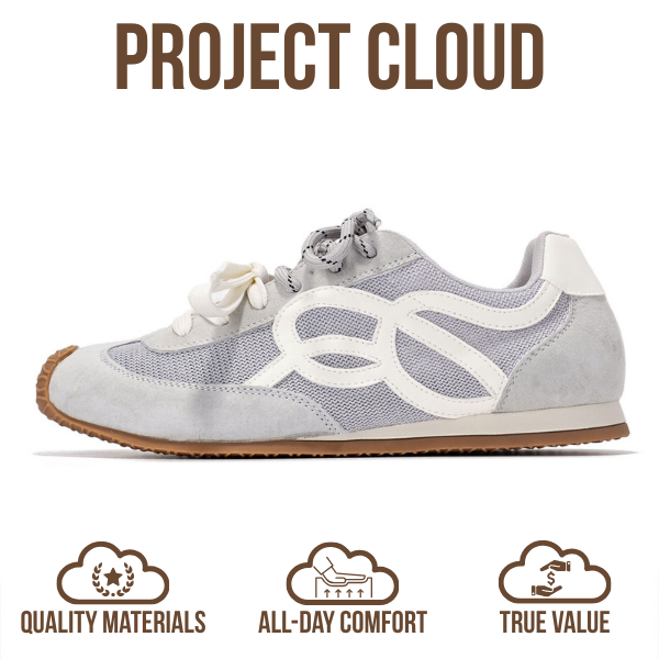 Project Cloud | "Lowy" Trendy Sneakers for Women | Memory Foam Insole | Lightweight | Non-Slip