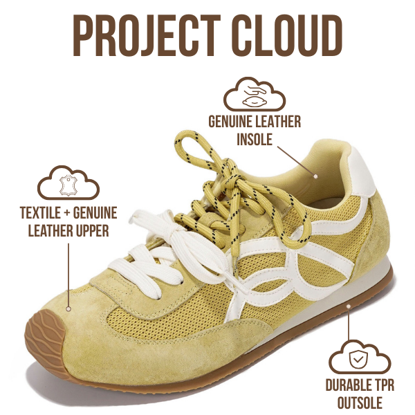 Project Cloud | "Lowy" Trendy Sneakers for Women | Memory Foam Insole | Lightweight | Non-Slip