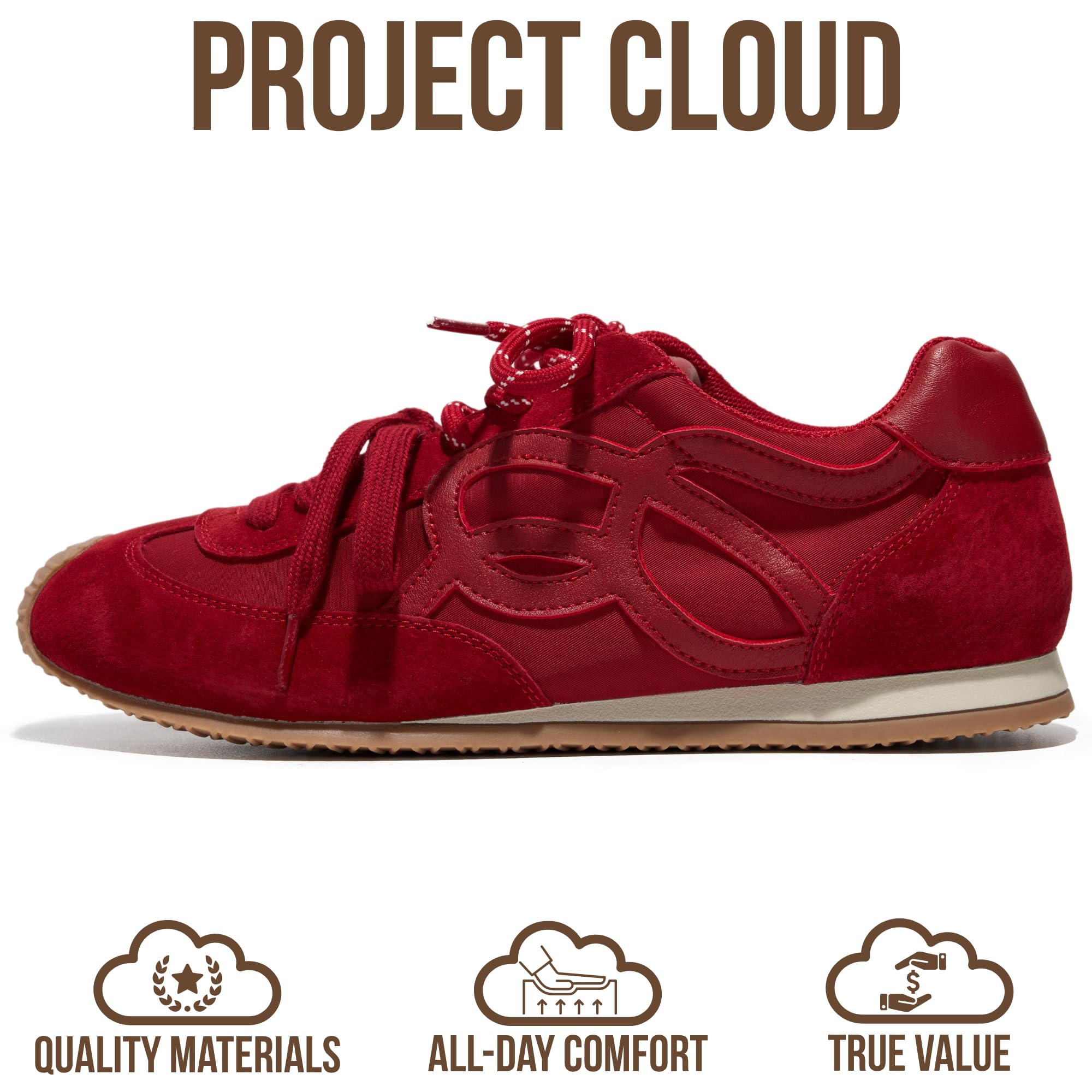 Project Cloud para mujer | Zapatillas de moda para mujer | Plantilla de espuma viscoelástica | Ligeras | Antideslizantes - Lowy
