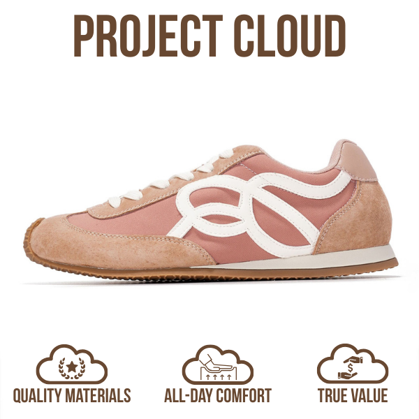 Project Cloud | "Lowy" Trendy Sneakers for Women | Memory Foam Insole | Lightweight | Non-Slip