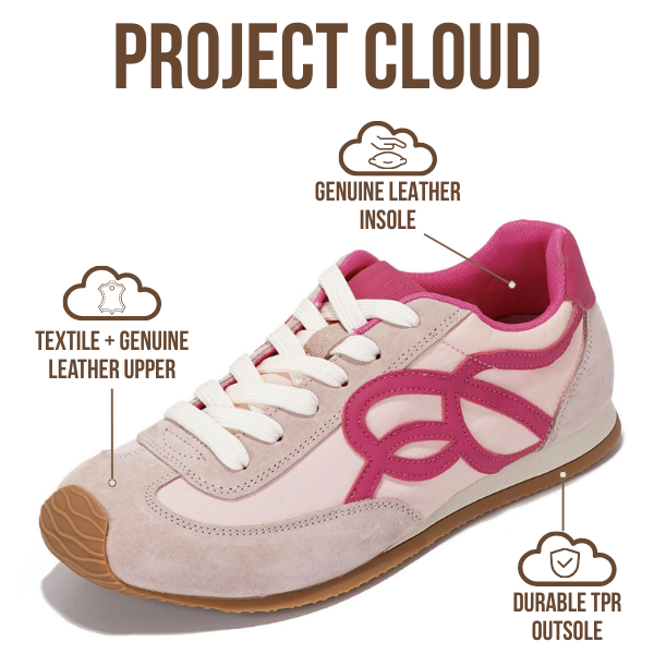 Project Cloud | "Lowy" Trendy Sneakers for Women | Memory Foam Insole | Lightweight | Non-Slip