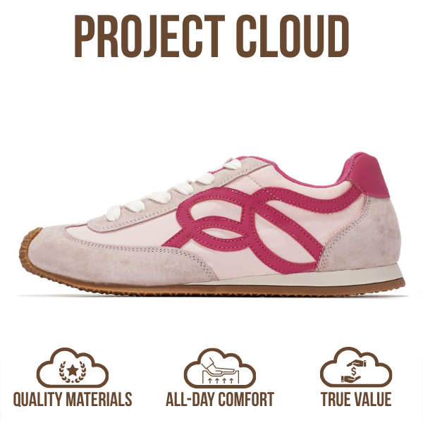 Project Cloud | "Lowy" Trendy Sneakers for Women | Memory Foam Insole | Lightweight | Non-Slip